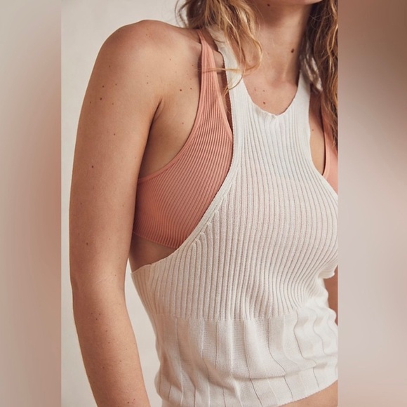 NEW FREE PEOPLE - Racerback Layering Top in Fuchsia - Picture 3 of 6